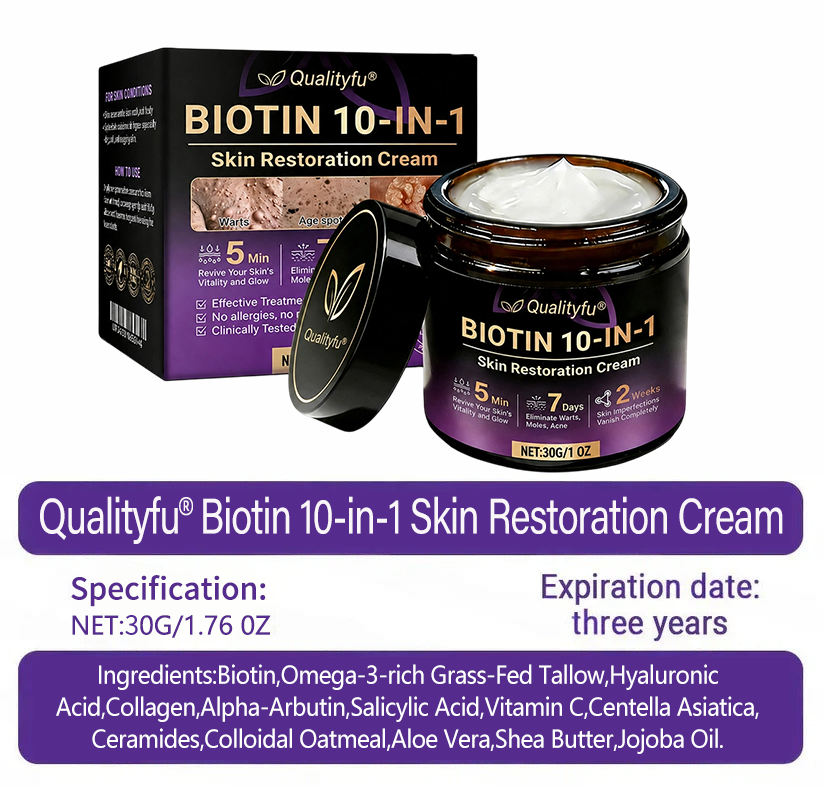 ✨Qualityfu® Biotin 10-in-1 Skin Restoration Cream 🍀