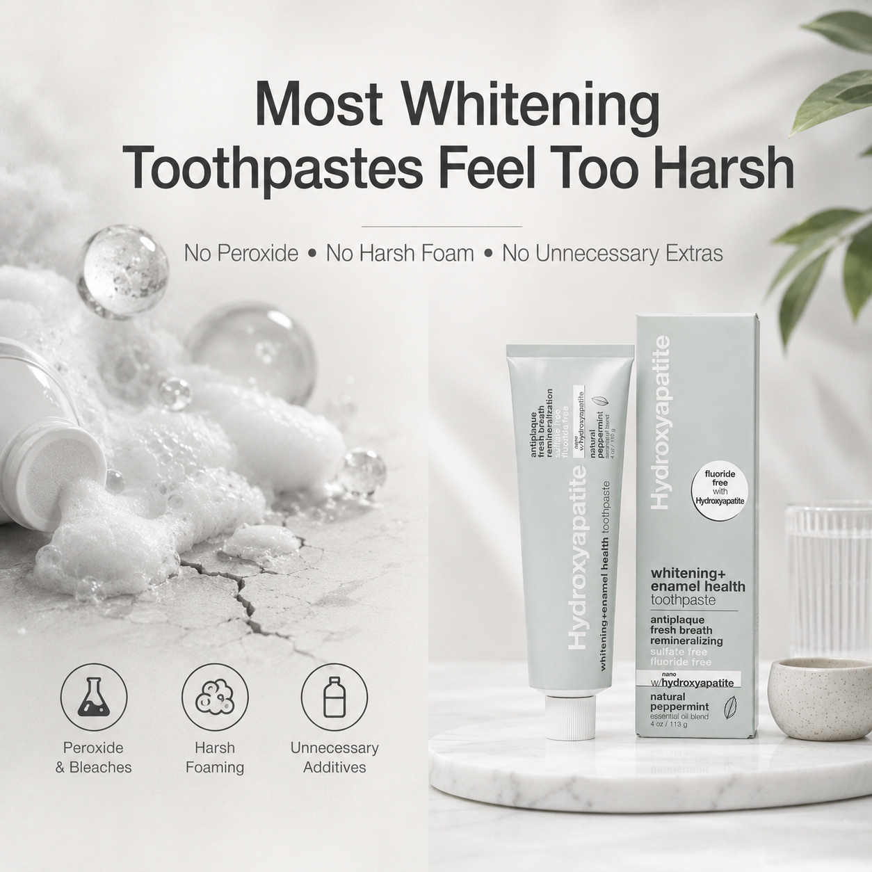 Nano Hydroxyapatite Whitening + Enamel Health Toothpaste